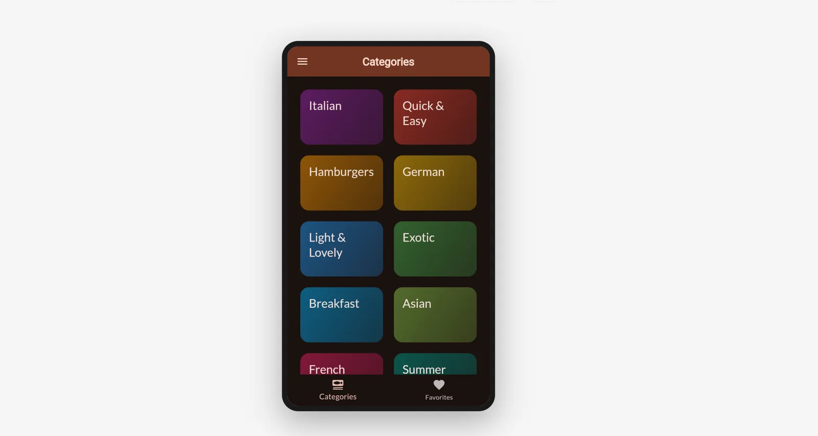 Flutter Recipe App