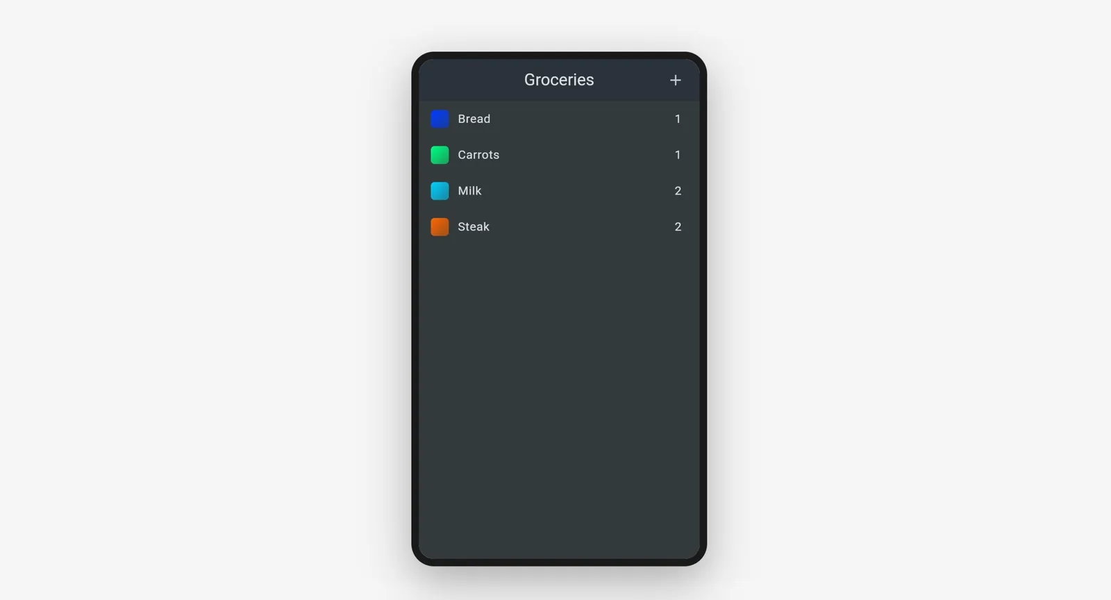 Flutter Grocery List App